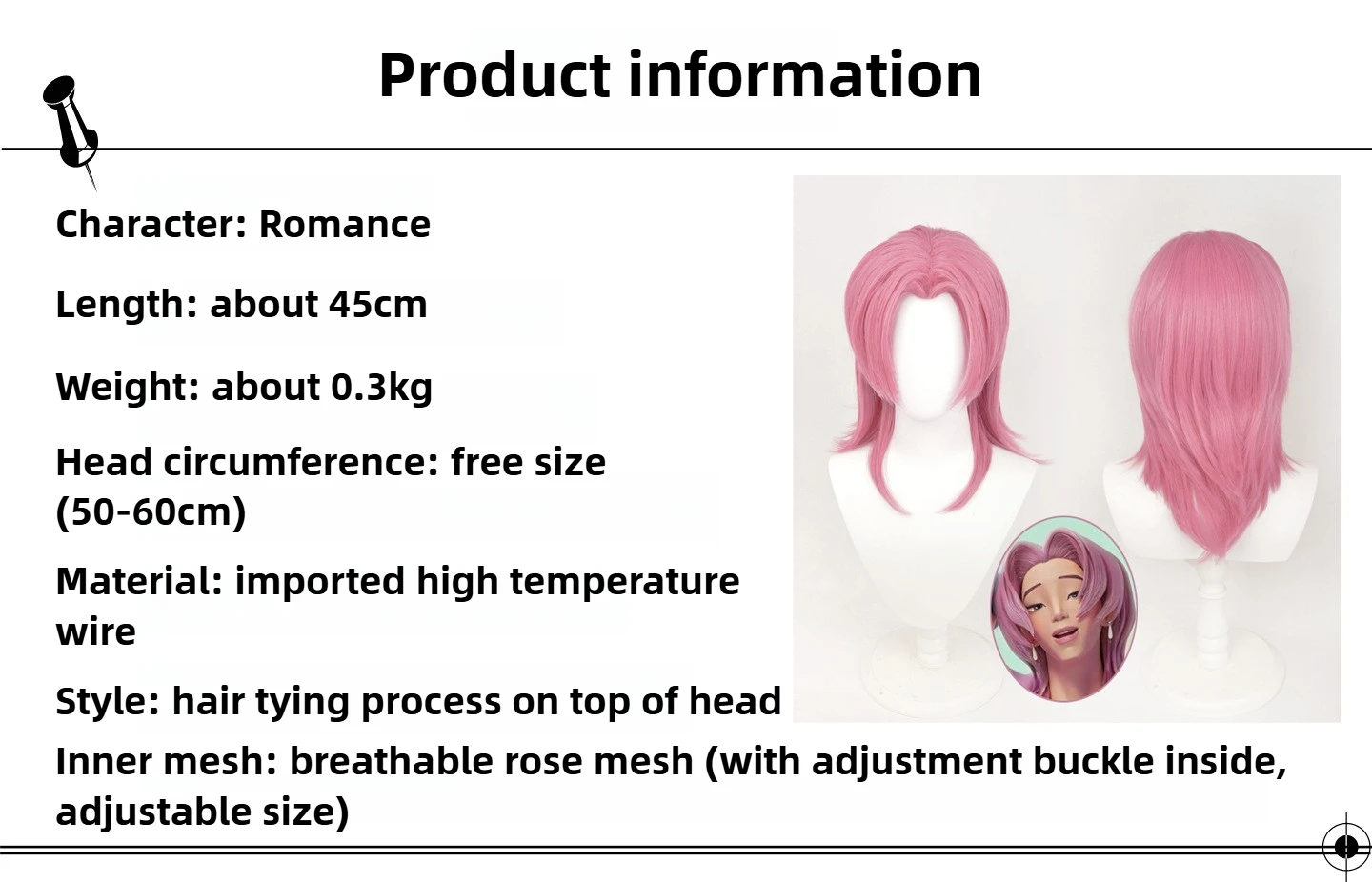 KPop Demon Hunters Sajaboys Romance Cosplay Wigs Male Synthetic Hair Stage Costume Accessories Halloween Party Performance Wigs