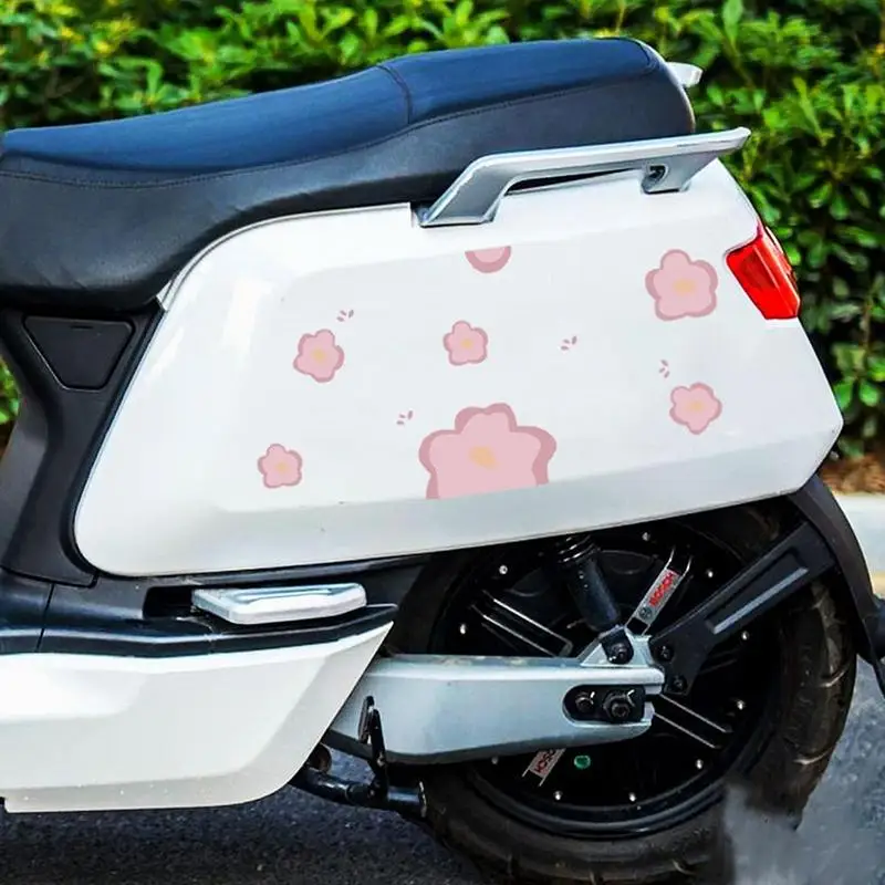 Flower Helmet Sticker Lovley DIY Decorate Car Styling And Decals Self Adhesive For Motorbike Motorcycle Motor Laptop Decal