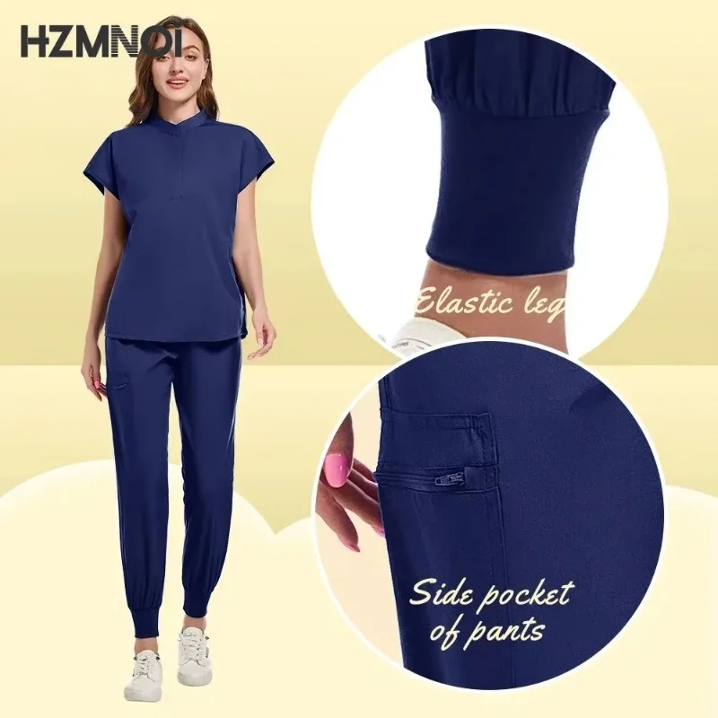 Uniformes de spa de beauté pour femmes, magasins de clinique pour animaux de compagnie, ensembles de vêtements de travail vétérinaires et dentaires, uniformes d'infirmière médicale unisexes de haute qualité