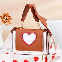 Shoulder Bags Heart Handbags Fashion Designer Luxury Crossbody Bag for Women High Quality Casual Flap Female Cute Messenger Bags