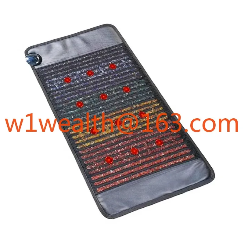 A800 Biological Jade PEMF Mattress Crystal Red Light Therapy Photon Infrared Massage Amethyst Heating Mat