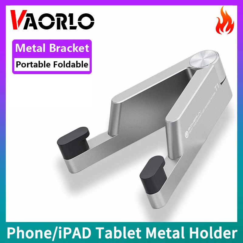 Foldable Phone Holder V Shape Portable Bracket For Watch Movies Life Show iPad Tablet,All Smartphones Stand Metal High Quality