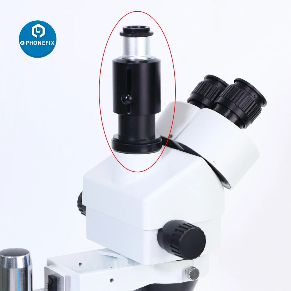 38mm CTV Trinocular Stereo Microscope Camera Lens Adapter 25mm C-MOUNT Industrial Digital Microscopio Electronic Eyepiece Tube