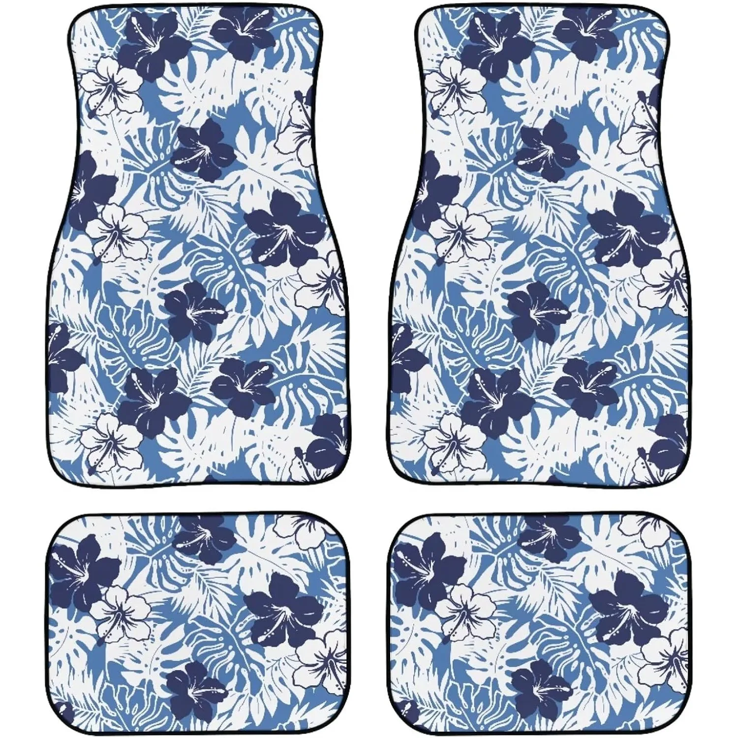 Complete Set Of 4 Floor Mats For Vehicles, Suitable For Both Front And Rear, Designed Against Dust In Suvs, Vans, Sedans, And Tr