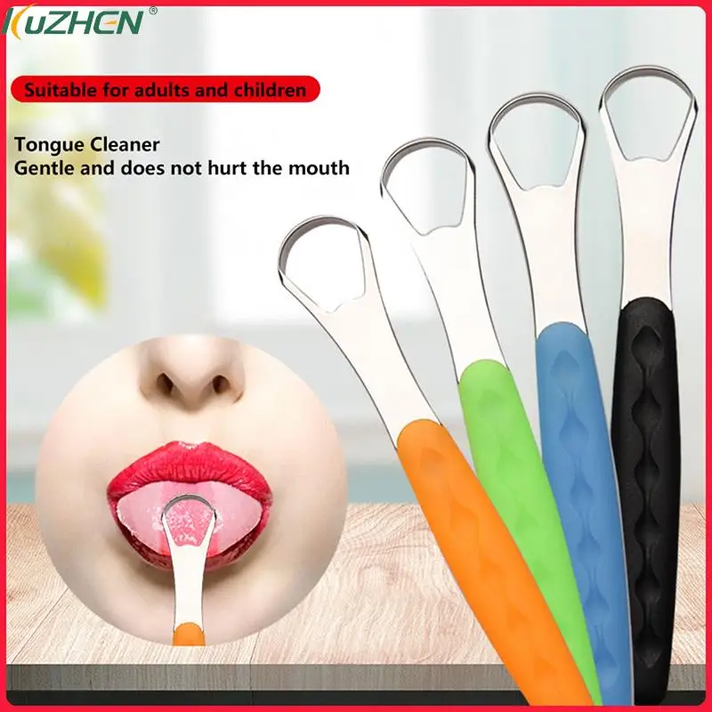 

Stainless Steel Tongue Scraper with Portable Travel Case U Shape Tongue Cleaner Oral Tongue Brush for Adult Fresh Breath