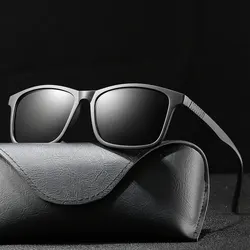 Luxury Men Sunglasses Fashion Vintage Square Ultra Light TR90 Frame Driving Fishing Sun Glasses For Man Eyewear