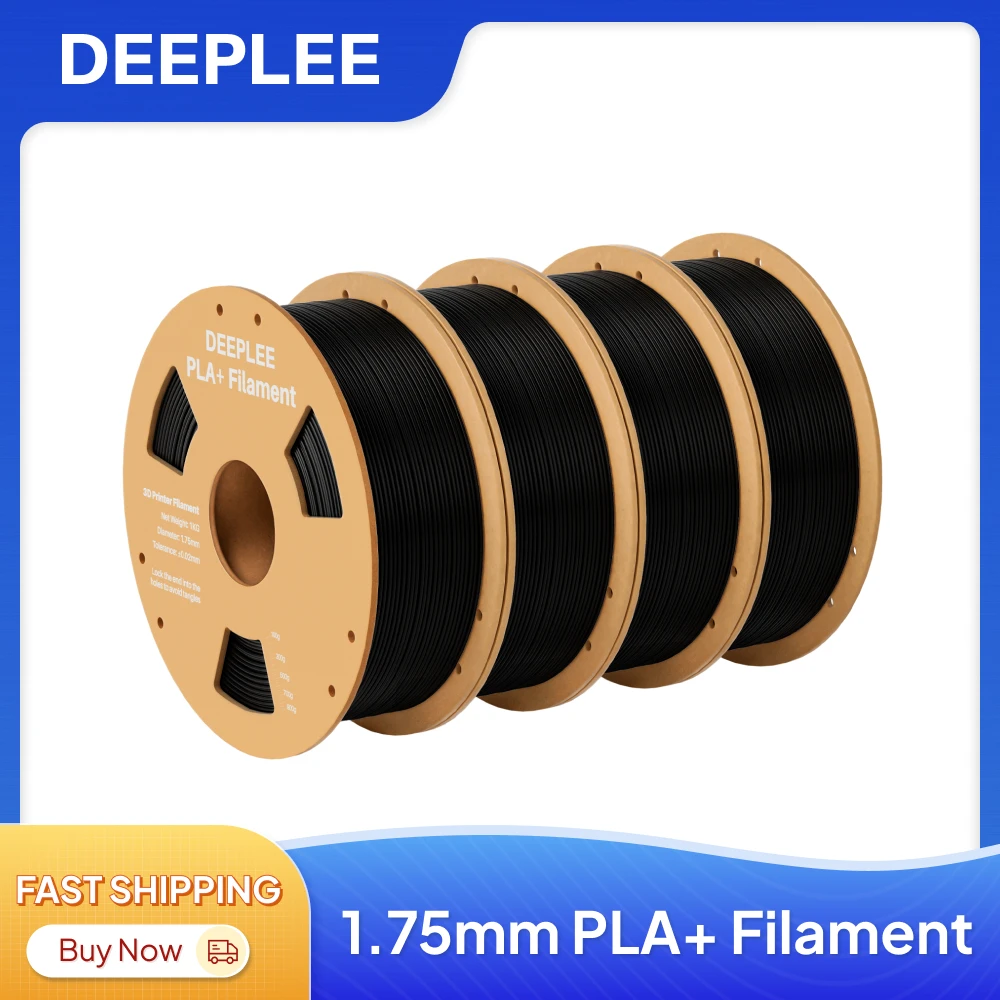 

DEEPLEE PLA+ Filament 1.75mm 3D PLA for 3D Printer Consumables Material Compatible with Most FDM Printers(1KG/Spool, 2.2 lbs)