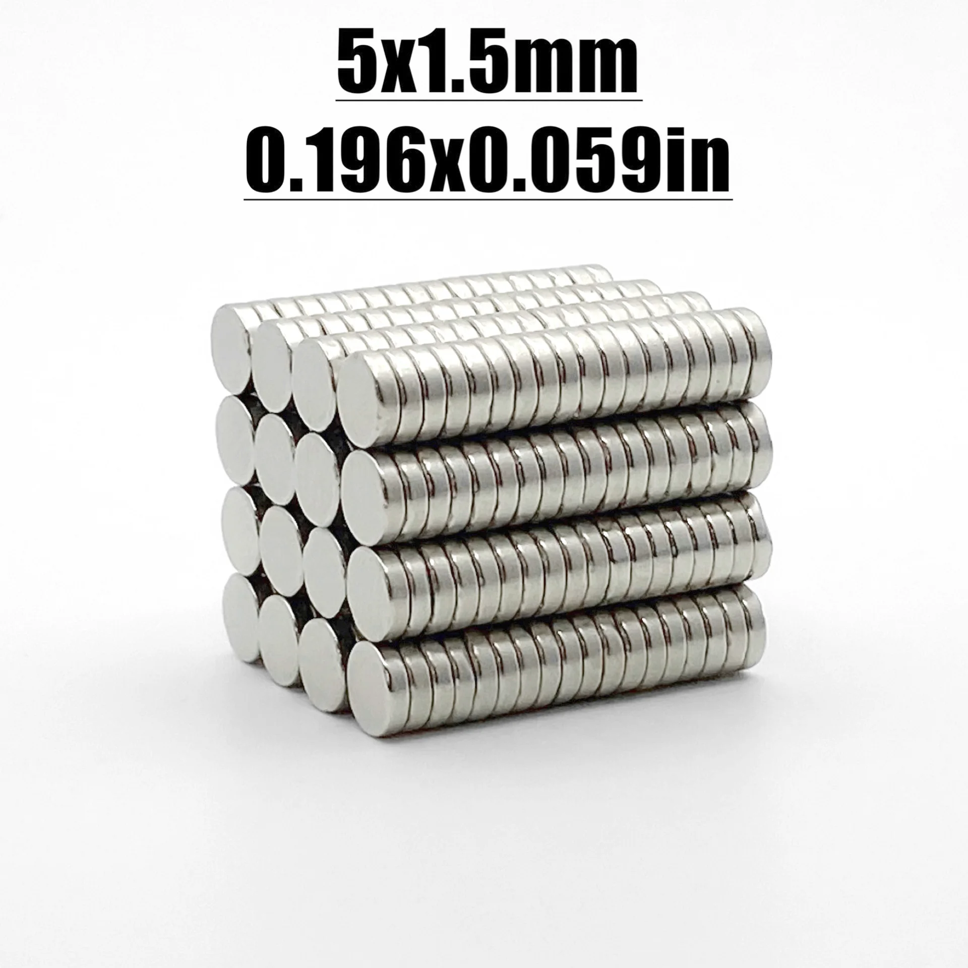 50-2000pcs 5x1.5mm Magnet Neodymium Magnet N35 NdfeB Round Shape 5*1.5 Magnet Accessory Permanent Magnetic Imanes Fridge Magnets