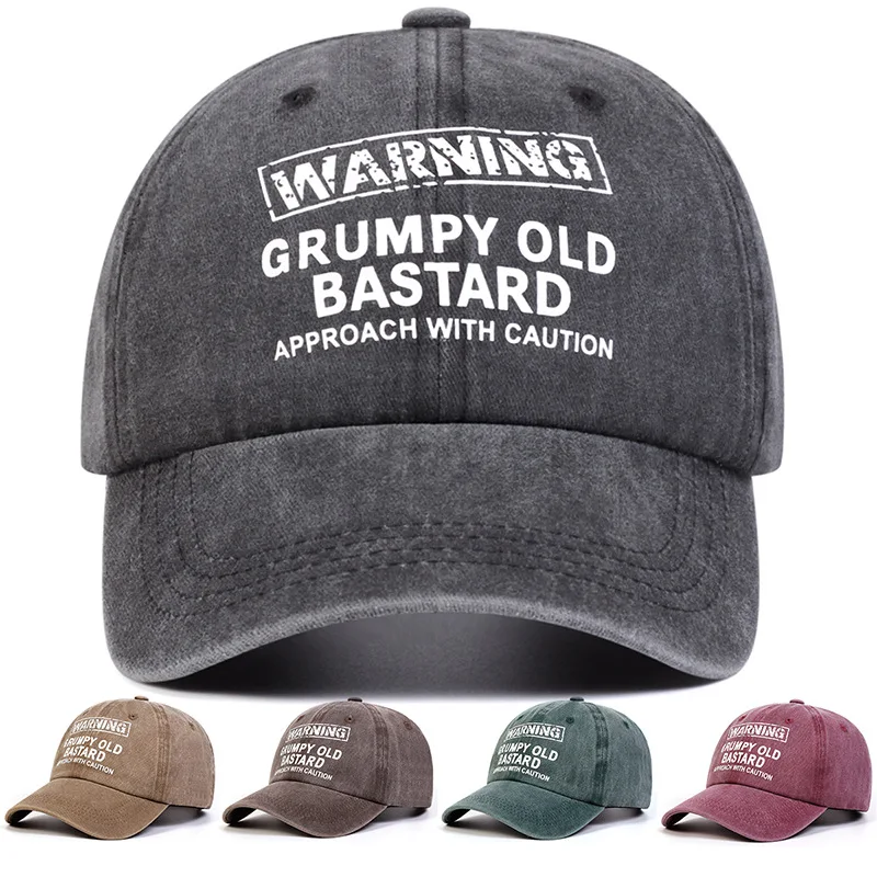 Letter printed baseball cap, daily leisure travel, sun prote