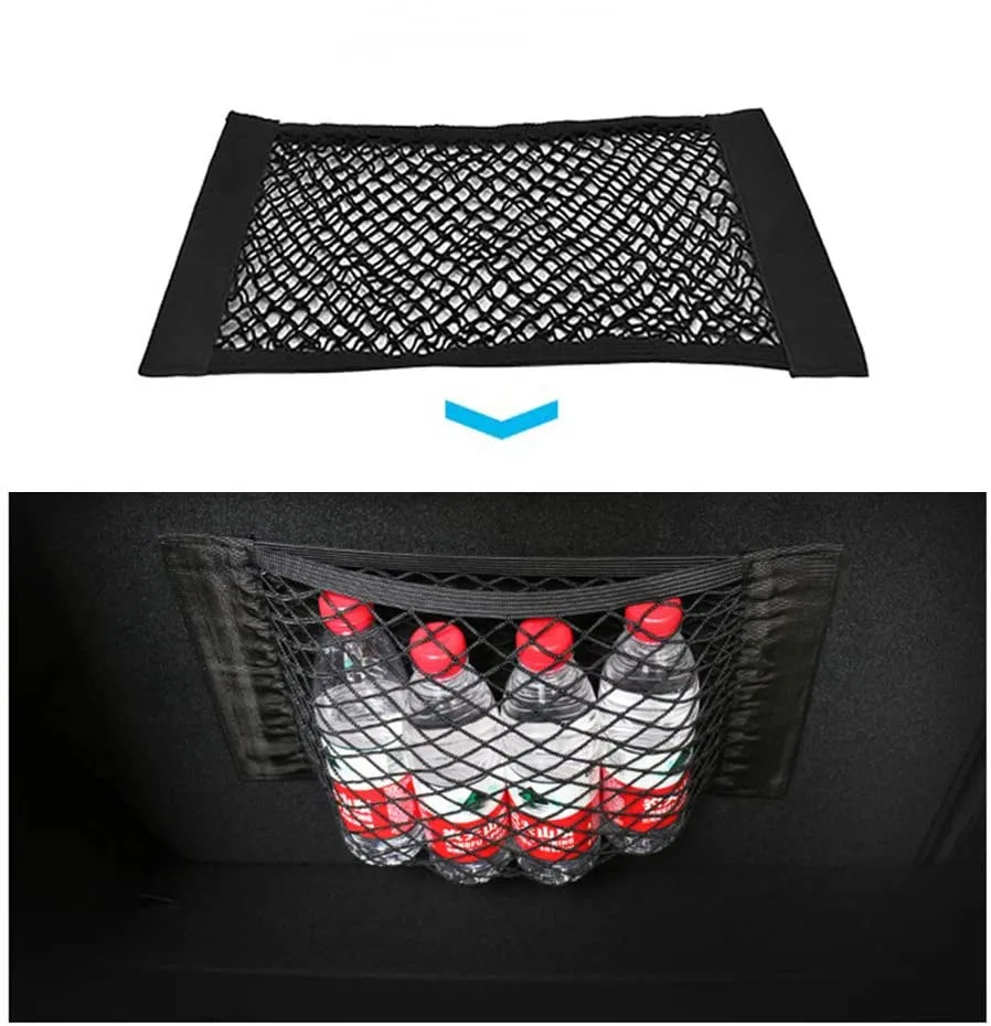 Mesh Trunk Car Organizer Net goods Universal Storage Rear Seat Back Stowing Tidying Auto Accessories Travel Pocket Bag Network