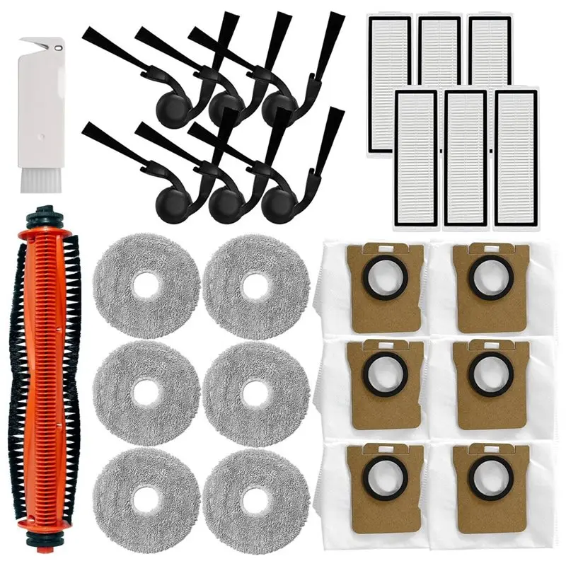 

【BEST WISHES】Replacement Accessories Kit For Xiaomi Robot Vacuum 5, 5 Pro Replacement Parts Brushes Filters Mop Dust Bags