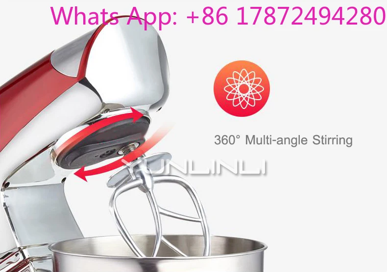 Blender Dough Mixer 1000W Dough Kneading Machine 5L Multi-functional Food Mixer Full-automatic  beater