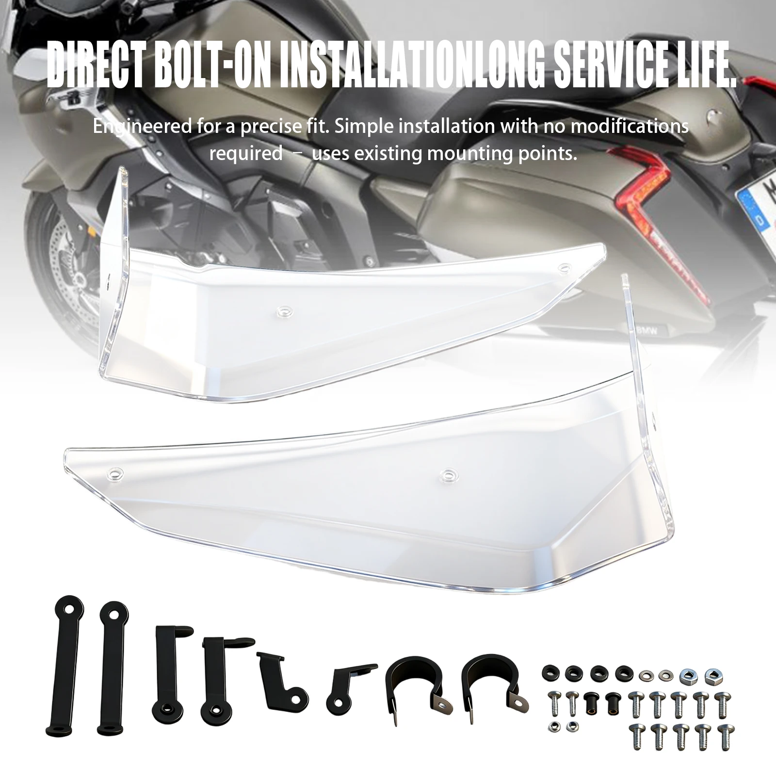 Motorcycle Lower Deflector Wind Deflector Leg Protector Side Spoiler For BMW K1600B K1600GTL 2017-2024