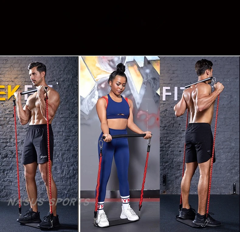 Juego bandas resistencia pedal entrenamiento glúteos sentadillas en casa - imagen 4