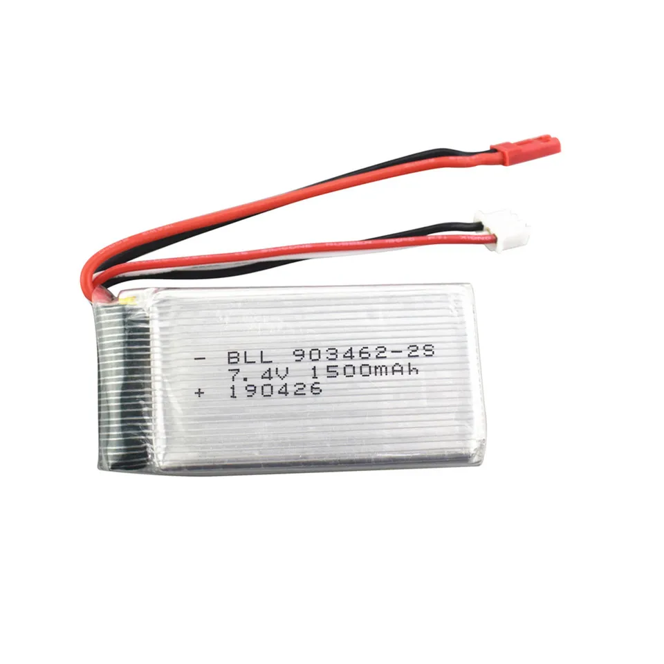 Batería De Repuesto 7.4V 1500mAh 2S Para Control Remoto Flysky FS-GT5 | Li-Po De Alto Rendimiento Con Certificación CE/RoHS