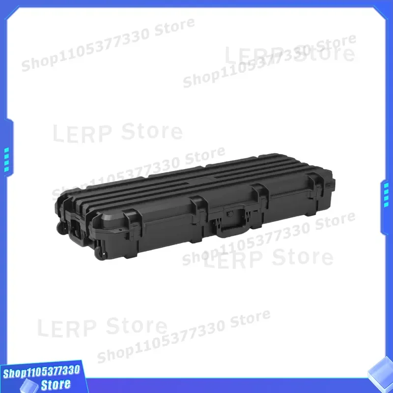Black Polypropylene Car Roof Travel Case Waterproof Hard Shell Stackable Cargo Box Sturdy Land Equipment Storage Container