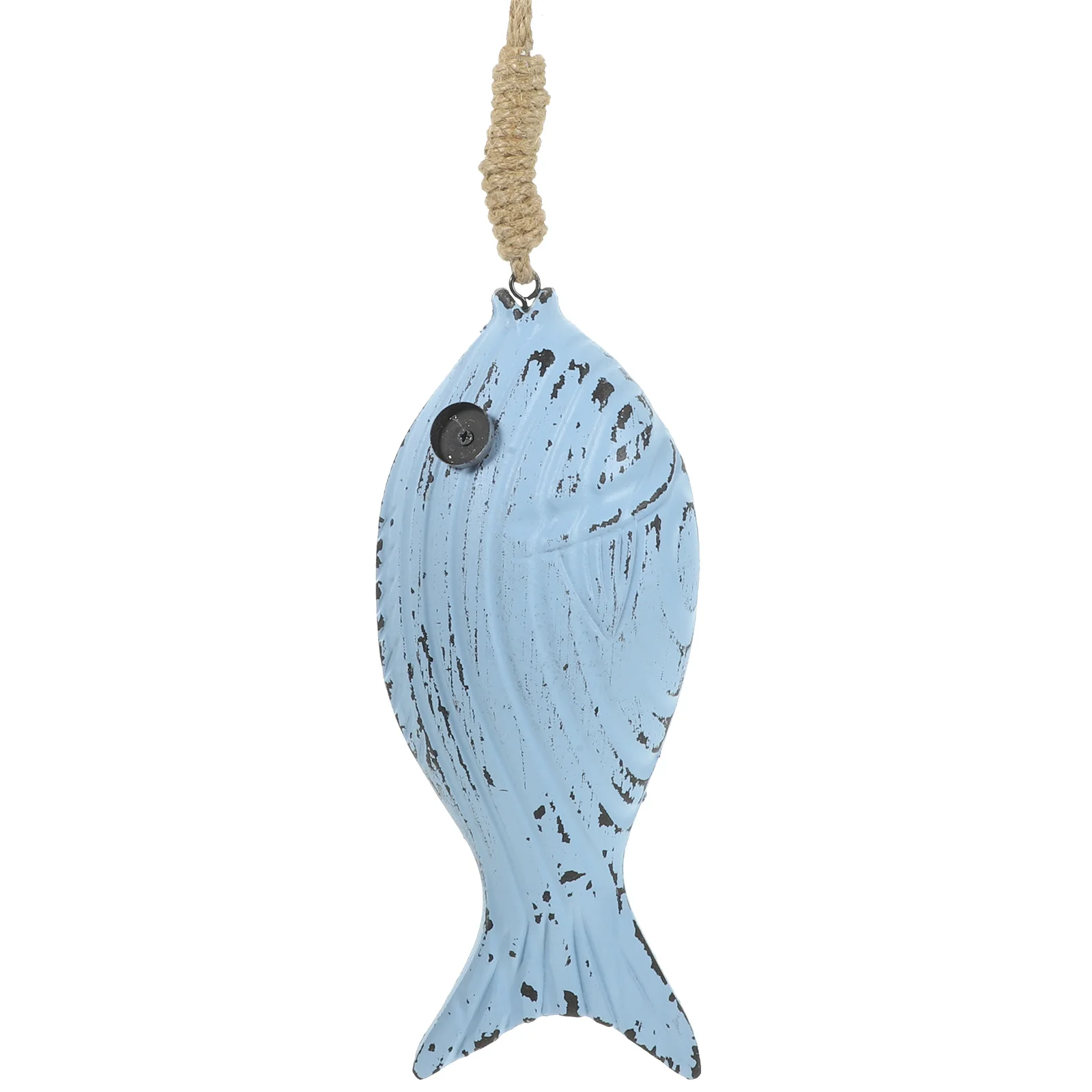 

Wooden Fish Decor Vintage Nautical Hanging Art Rustic Home Nautical Decor Decoration Bathroom Living Room Farmhouse