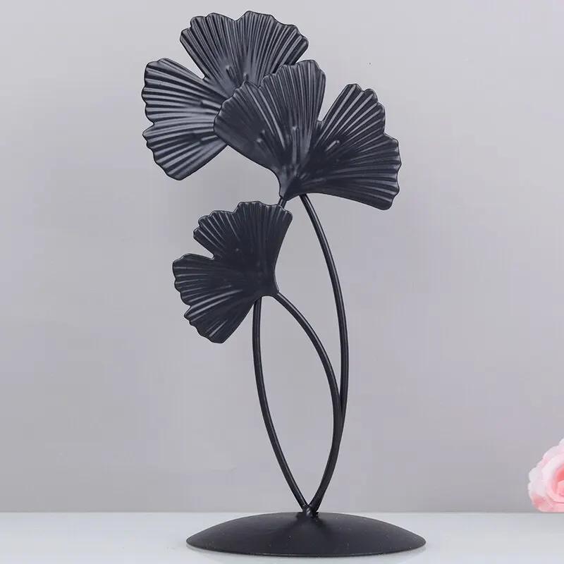 1 قطعة ورقة الجنكة الذهب الحرف الحديدية الديكور الحديثة الإبداعية غرفة المعيشة تلفزيون خزانة خزانة مشروبات شوان غوان ديكور المنزل