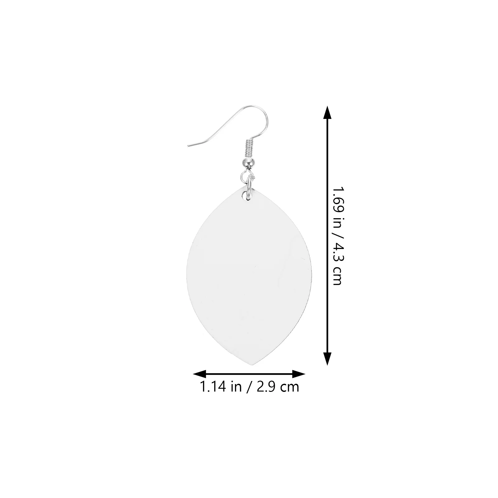 

32Sets Sublimation Earrings Blank Double Side Heat Transfer Jewelry DIY Ornament Making Kit Unfinished Pendants Lightweight