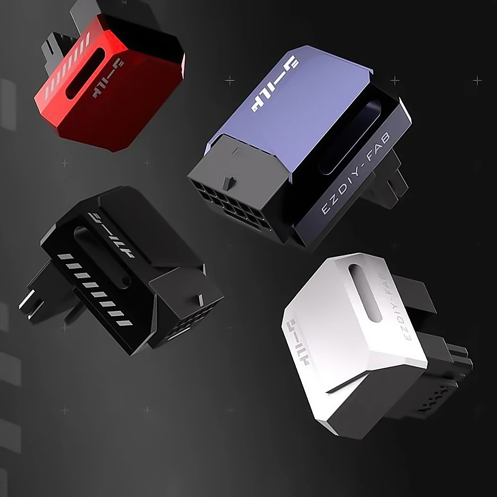 12VHPWR 180 Degree Angled Adapter 600W 16 Pin GPU Power Connector Pcie 5.0 Adapter for 12+4pin RTX 3090Ti 4070Ti 4080 4090