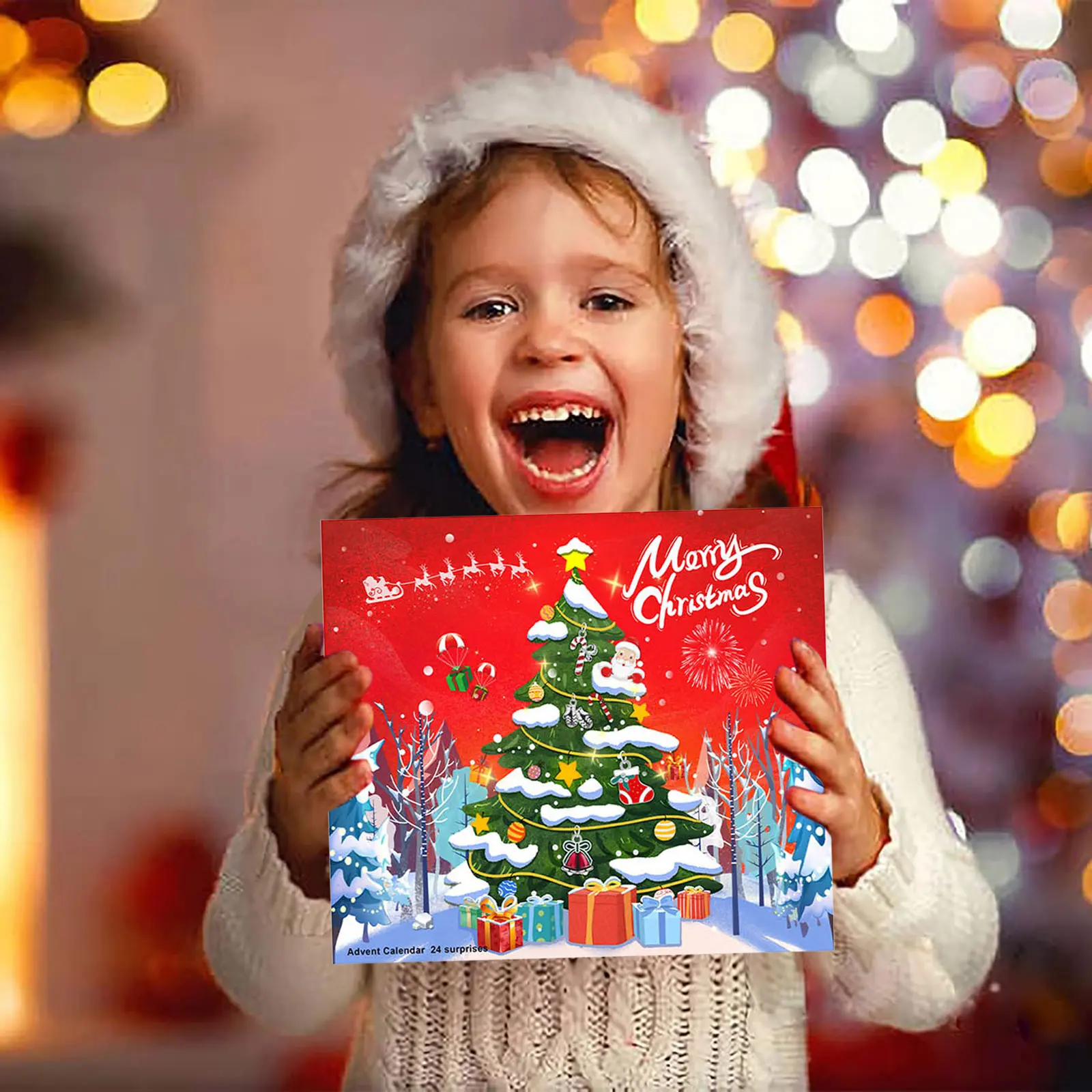 Kids Fun Game Toys Christmas Advent Calendar Bracelets For Girls 24 Days Xmas Countdown Calendar Diy Jewelry Making Set 2025