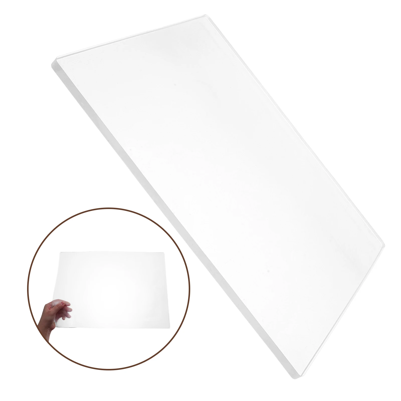 Placa de Gel grande para impresión, placa monoprintada transparente, suministros de arte reutilizables, placa de Gelli, placa de impresión de Gel A3