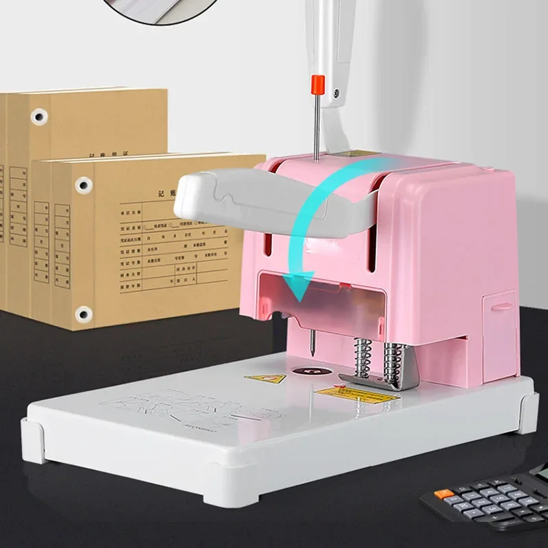 Upgrade Voucher Binding Machine Financial Accounting Voucher Hot Melt Hose Ledger File Automatic Riveting Tube Glue Binding Mach