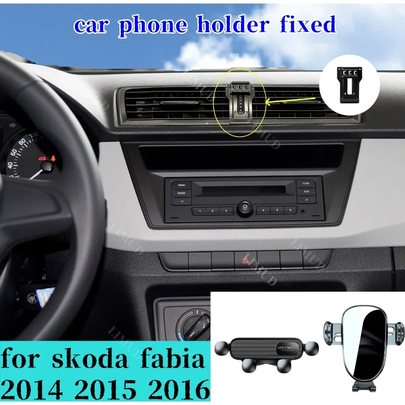 

Car Phone Holder Special Fixed Bracket Base for Skoda Fabia MK3 2015 2016 2017 Wireless Charger for Skoda Fabia Interior Parts