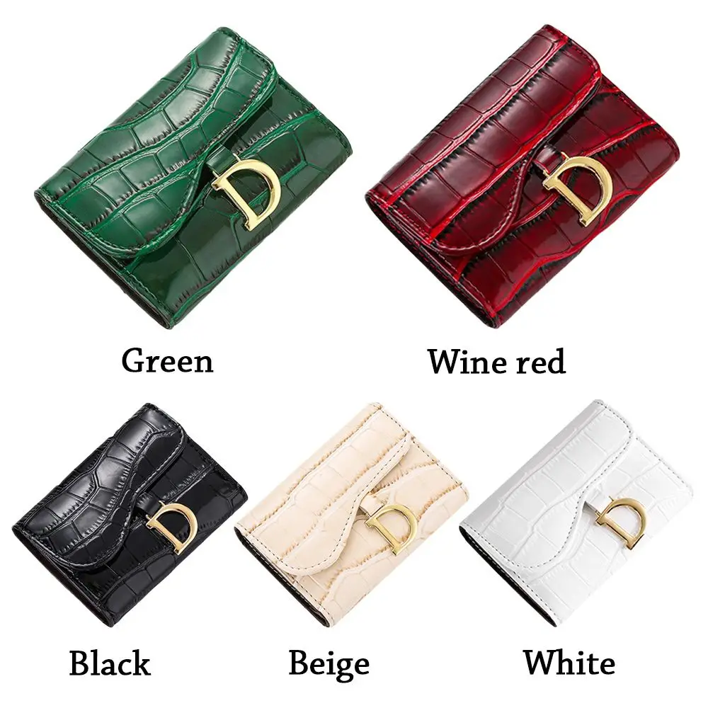 Mini porte-cartes court pour femme, portefeuille en PU, porte-cartes multi-cartes, petite pochette multifonctionnelle, mode