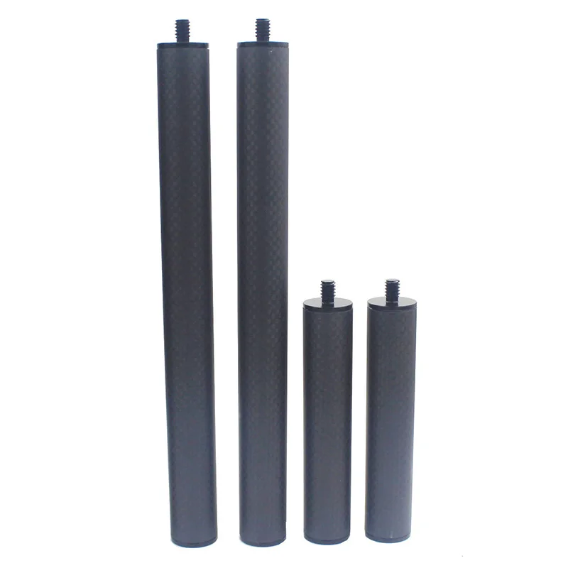 Diameter 20mm Carbon Fiber Lamp Pole Camping Table Leg High Strength Extension Rod Optional 1/4 3/8 inch M6 M8 M10 M12 Screw