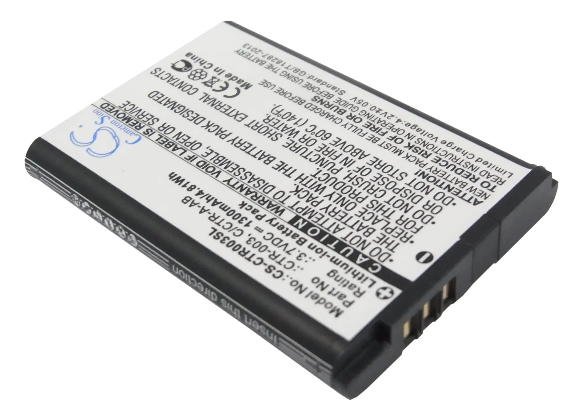 بطارية وحدة تحكم الألعاب لنينتندو: C/CTR-A-AB، CTR-003، 3DS، CTR-001، MIN-CTR-001، 2DS XL، JAN-001، وحدة تحكم Switch Pro، 1300 مللي أمبير/4.81 وات في الساعة