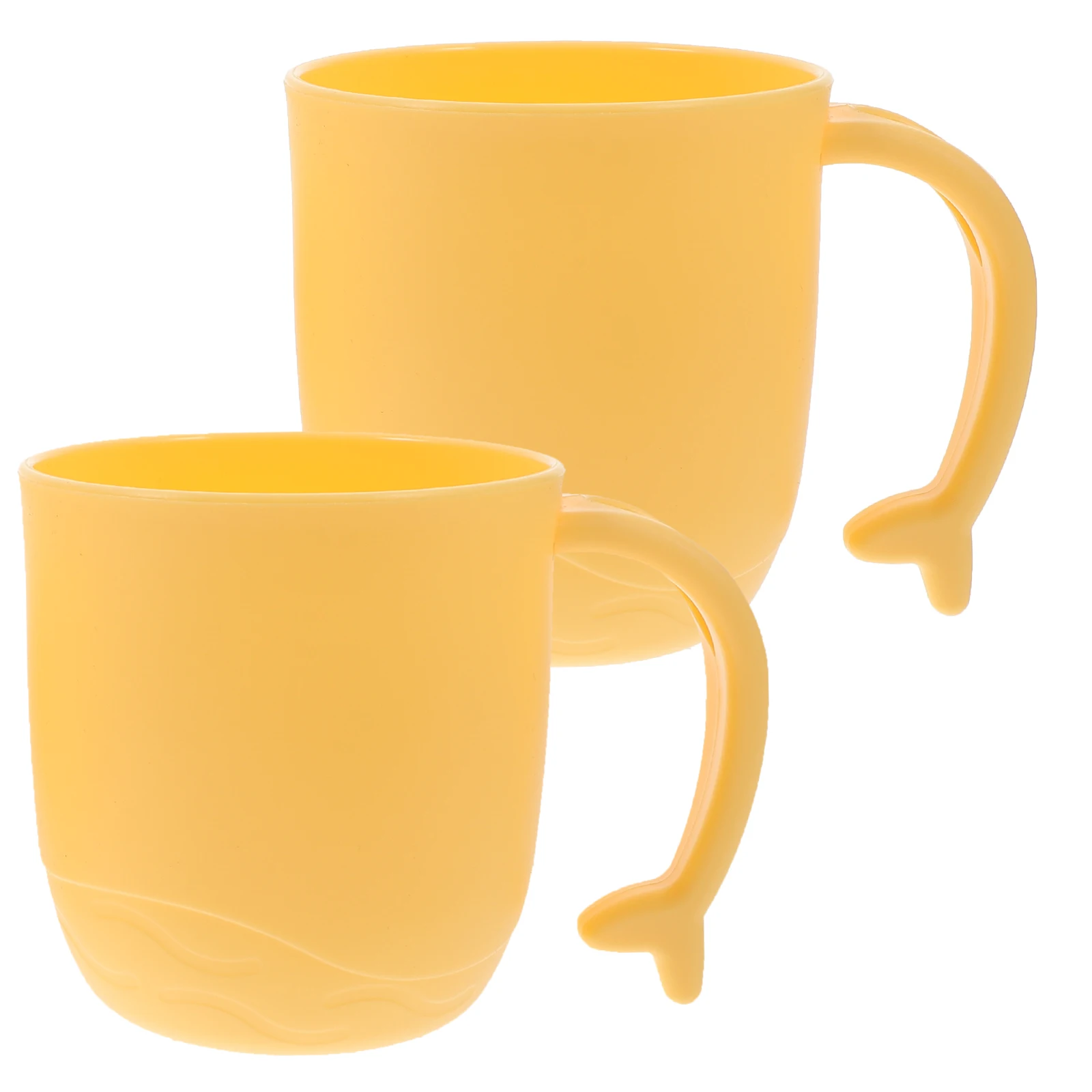 

2 Pcs Children Mouthwash Cups Toothbrush Holder Pink Portable Travel Camping Reusable Bathroom Tumbler Brush Container