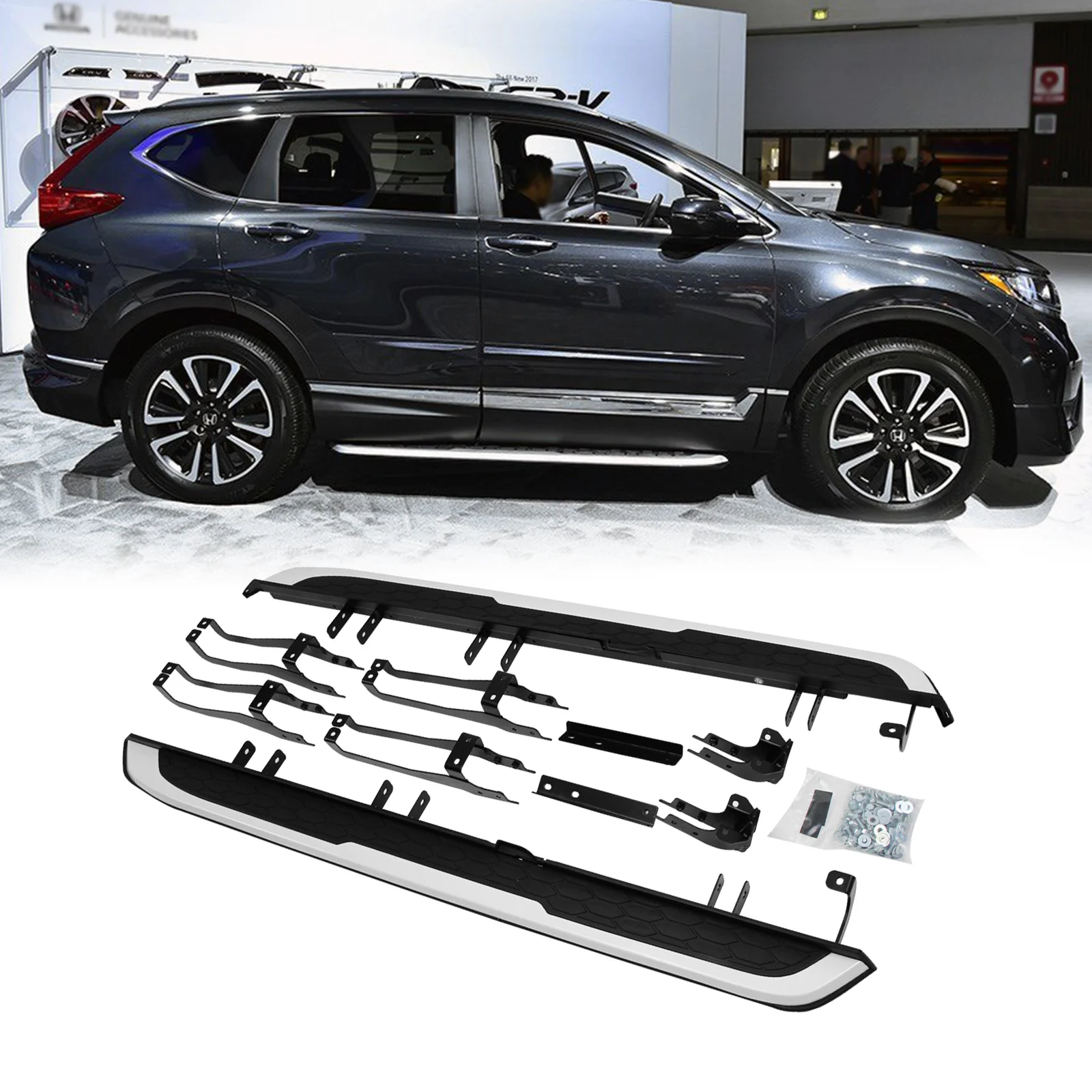 

Side Step Fit for Honda CRV CR-V 2017-2022 Running Board Nerf Bar Aluminum