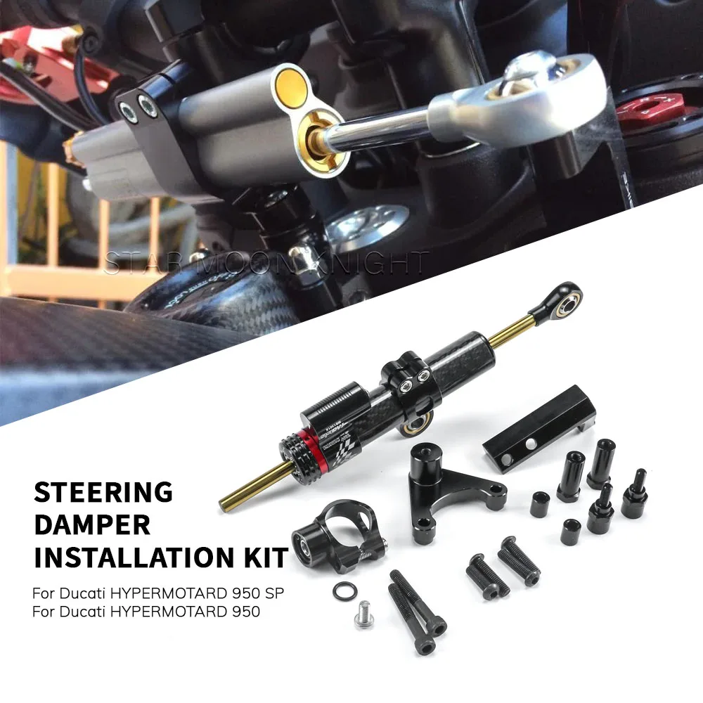 Motorcycle Accessories Steering Stabilizer Damper Mounting Bracket Kit For Ducati HYPERMOTARD 950 SP HYPERMOTARD950