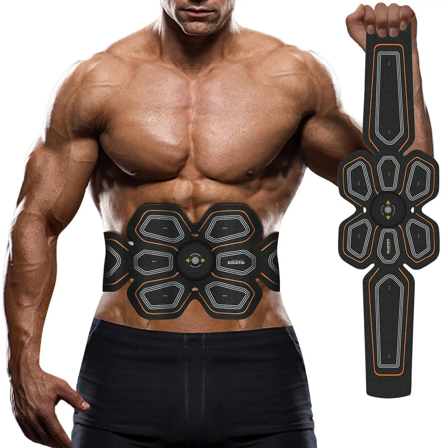 

EMS Abdominal Electric Stimulation Fitness Home Fitness Muscle Conditioning With Abs Stimulator Muscle Toner Rechargeable