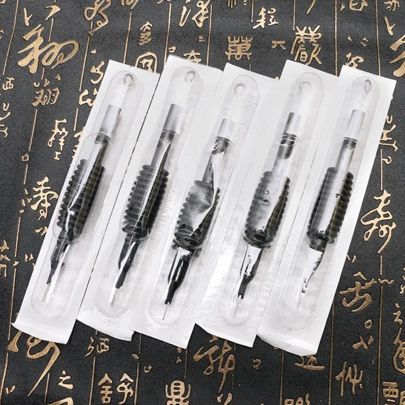 1pcs Disposable Black Sterile Tattoo Needle Tip, Silicone Grip Tip Holder Rl Rs Rm, Supplies for Tattoo Gun Machine