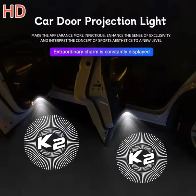 2pcs Car Door Welcome Laser Projector Logo Ghost Shadow Night Lights For KIA  Sorento Ceed K3 K2 K8 K5 K9 GT Line