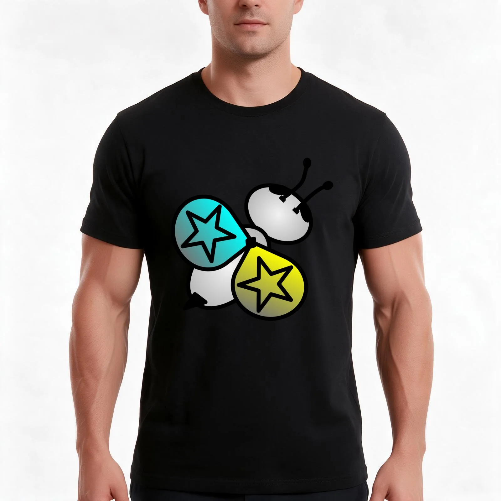Estelle Buggy T-Shirt, Summer Casual Cotton Tee, Oversized Streetwear Tops, Vintage Graphic Print, Loose Fit Short Sleeve