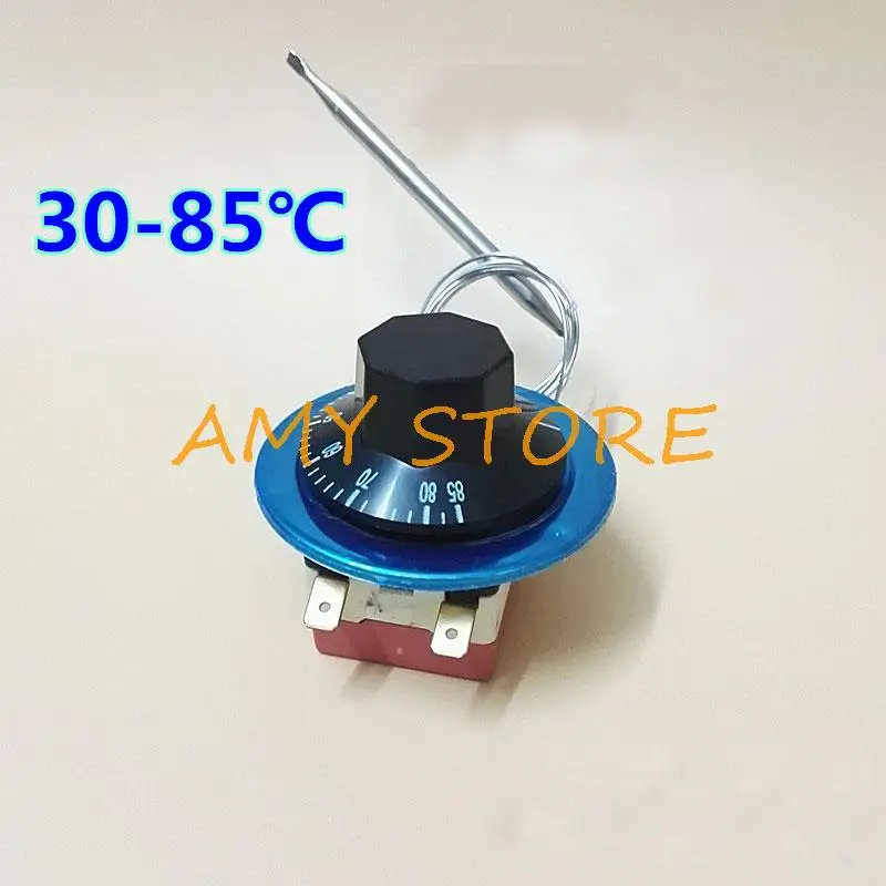 Controlador de temperatura ajustável do termostato Aquecedor de água do forno 30 85C, 30-110C, 50-300C, 60-200C, NC, 2Pin, NO, 3Pin