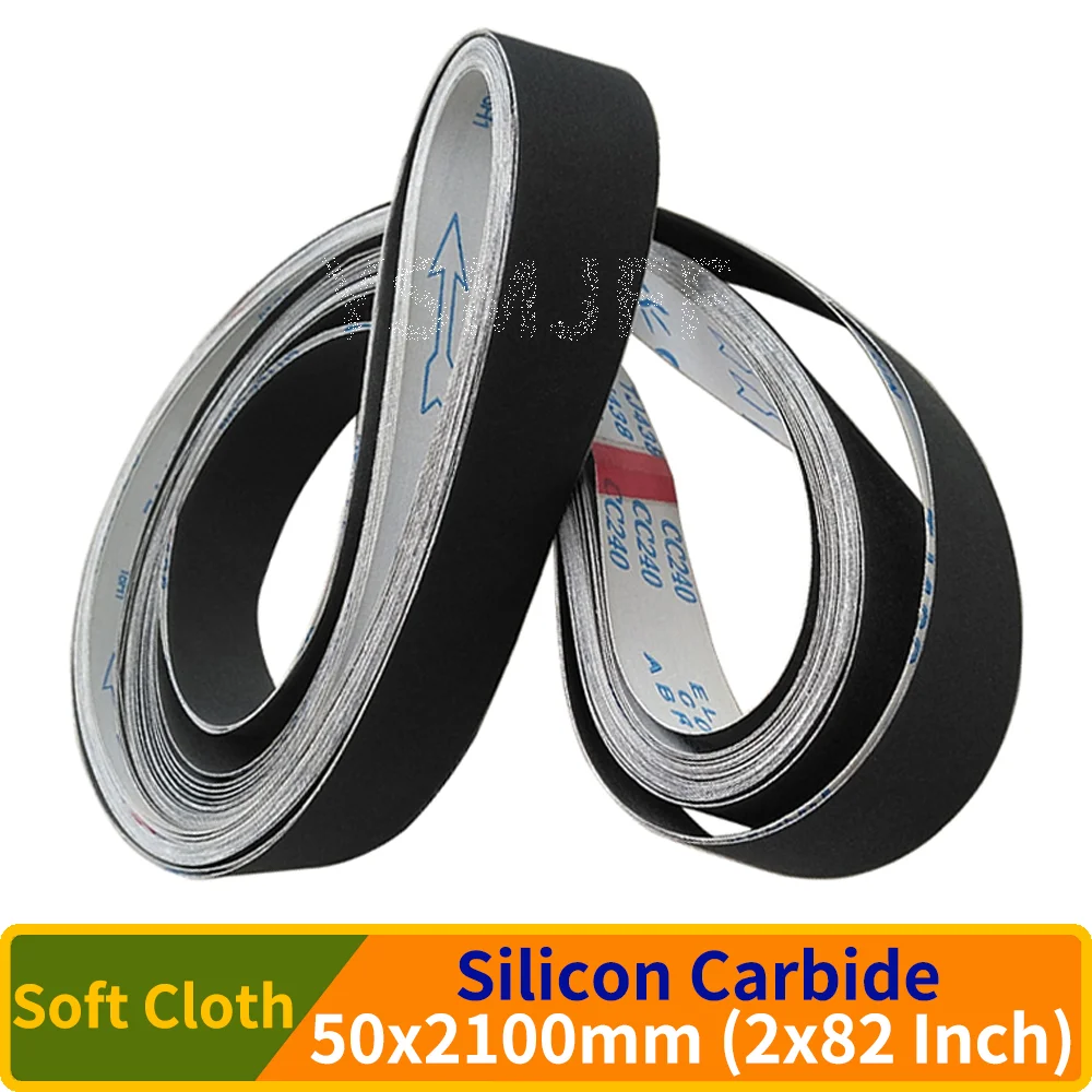 2100x50 mm Silicon Carbide Abrasive Sanding Belt ,P60-1000 Grits 2