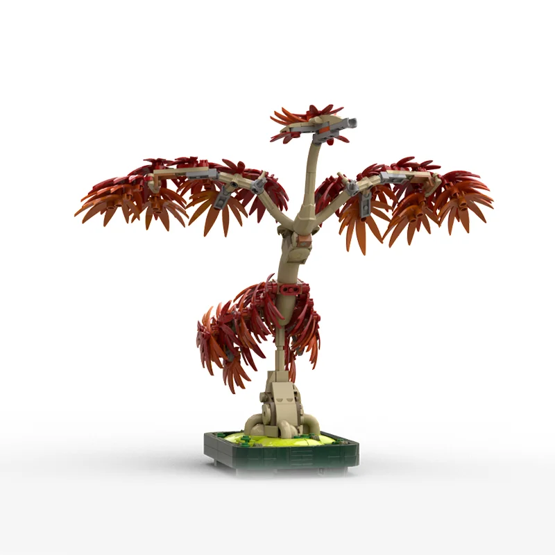 409pcs MOC Japanese Maple Phoenix Botanicals Model Building Blocks Toys Architecture Christmas Gift Assemble Creative Kids DIY