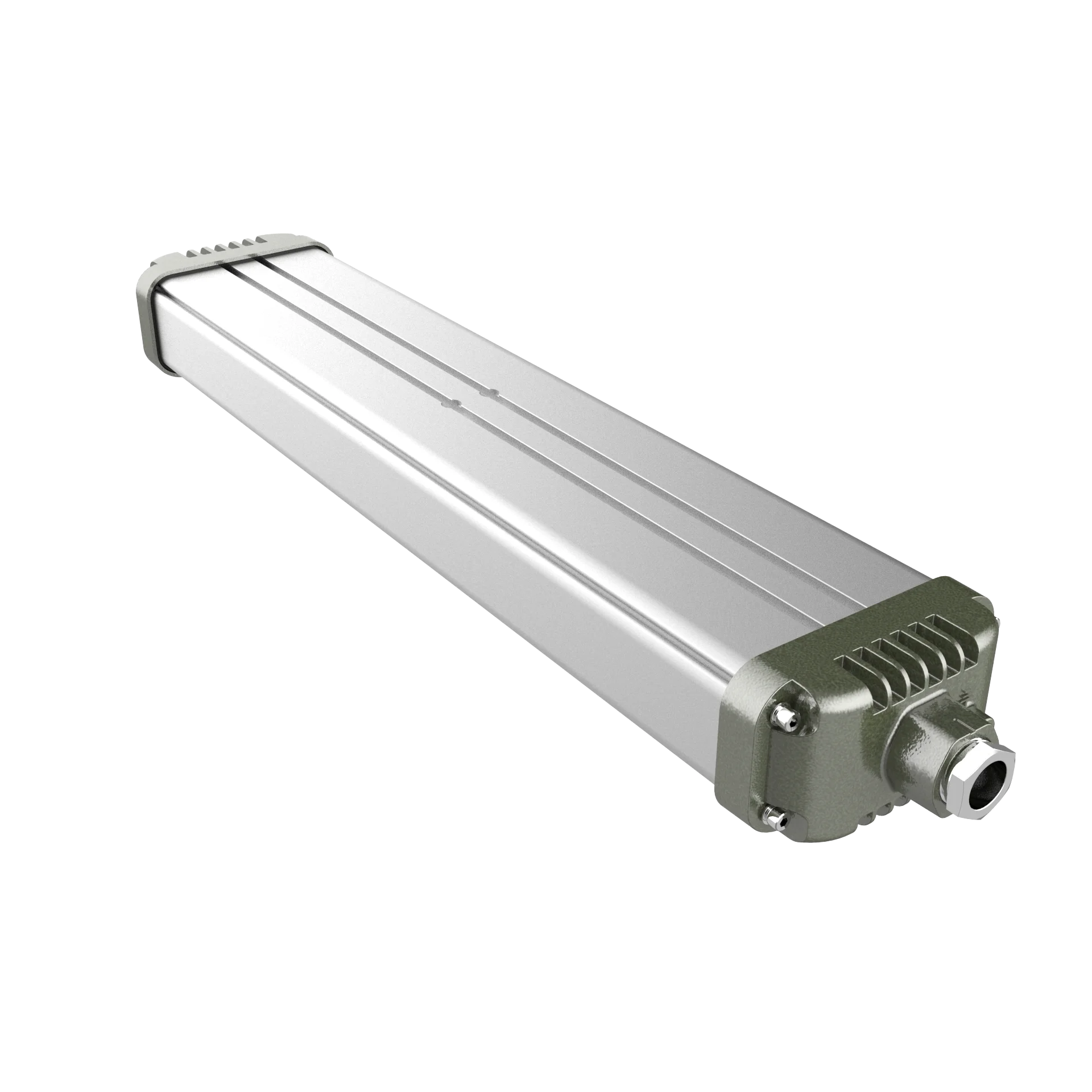 Luz linear LED à prova de explosão com função de emergência, industrial 40-60W