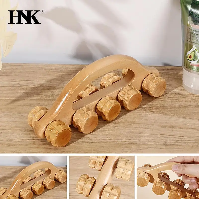 

Manual Massager Hemu Cervical Vertebra Face Leg Massage Stick Roller Massager Relax Bamboo And Wooden Massage Hammer Tool