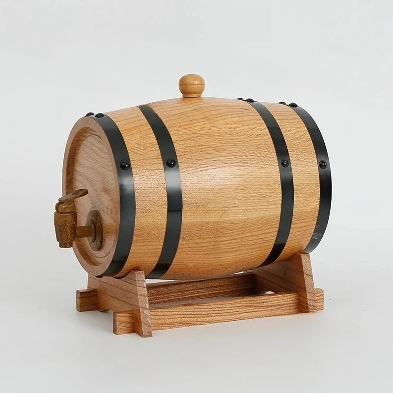 Oak barrel wine cabinet decoration ornament