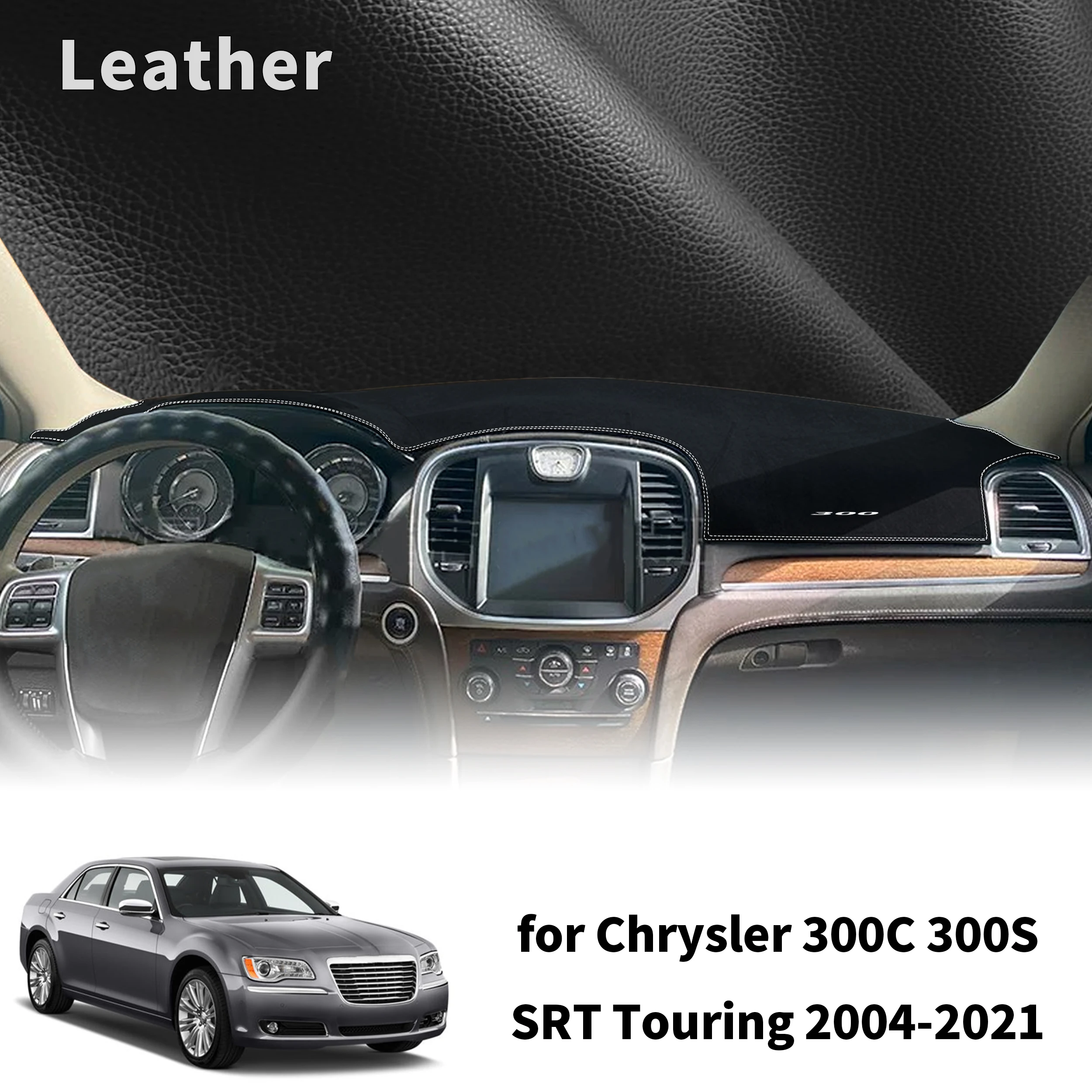 for Chrysler 300C 300 300S SRT Touring Car Dashmat Dashboard Cover Pad DashMat Sunshade Protective Carpet Accessories