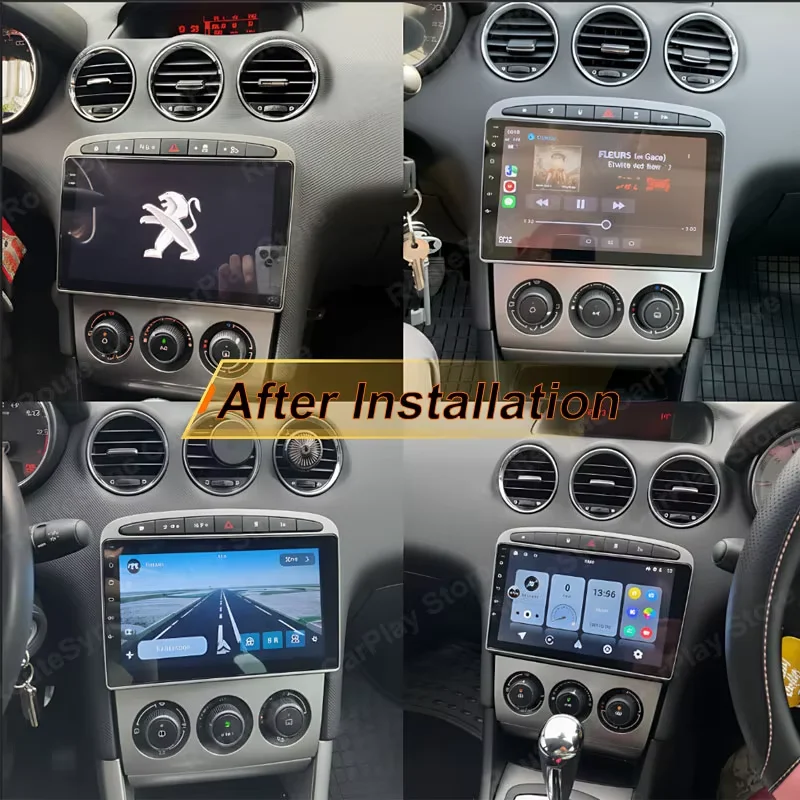 Android 16 Car Radio Player For Peugeot 408 1 2012 - 2020 For Peugeot 308 1 T7 2007 - 2015 Wireless Android Auto Touch Screen 4G