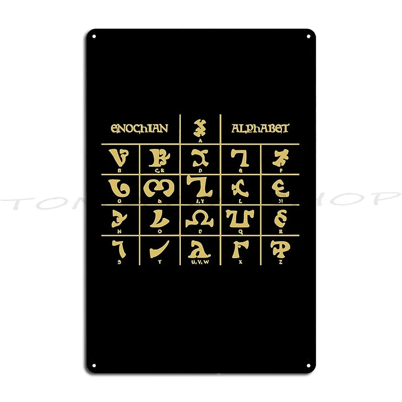 Ethiopian Alphabet Amharic The Ethiopian Alphabet Fidel Metal Sign Wall Cave Designing Pub Bar Cave Character  Tin Sign Poster