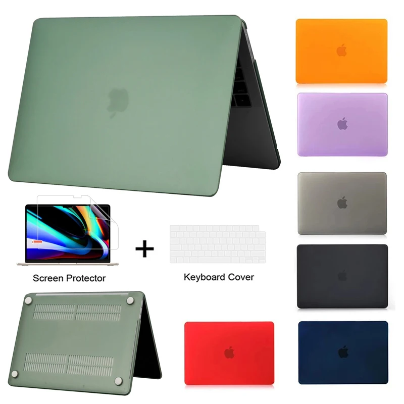 Laptop Case For Apple Macbook Pro 16.2 A2485 Matte Protective Cover Mac Pro 16 15 A1398 A1286 A1707 A1990 A2141 Hard Laptop Case