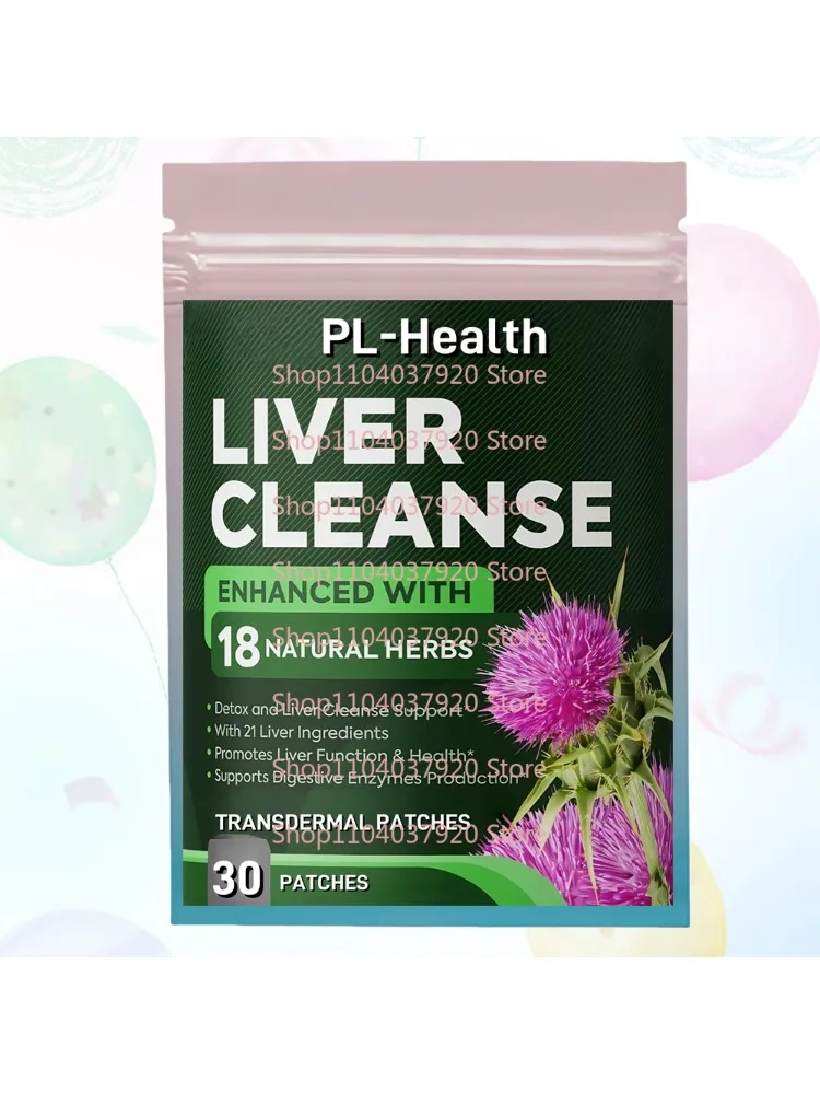 30 Patches Leverreiniging Detox & Herstel Transdermale Patches Met Mariadistel Voor Verbeterde Lever- & Darmgezondheid Verhoogt Energie