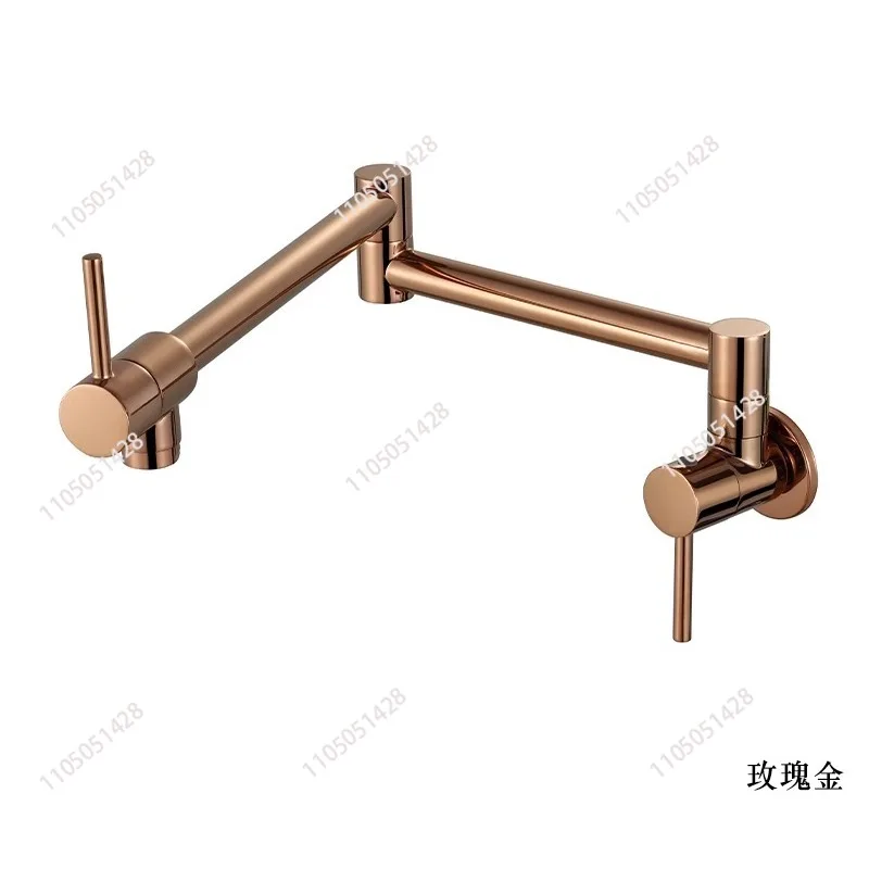 

Wall Mounted Rose Gold Pot Filler Faucet tap